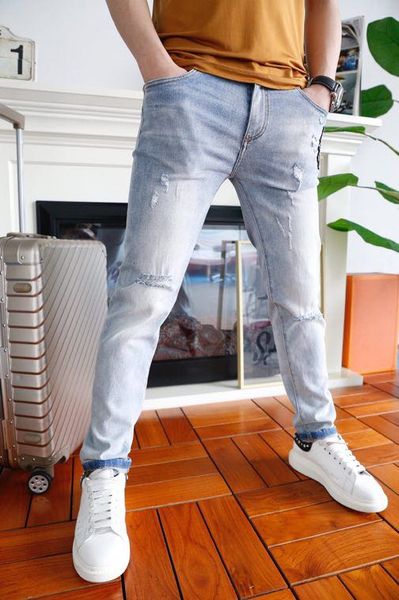 w05205 fashion men's jeans 2020 runway luxury european design party style men's clothing, Blue
w05205 fashion men's jeans 2020 runway luxury european design party style men's clothing, Blue