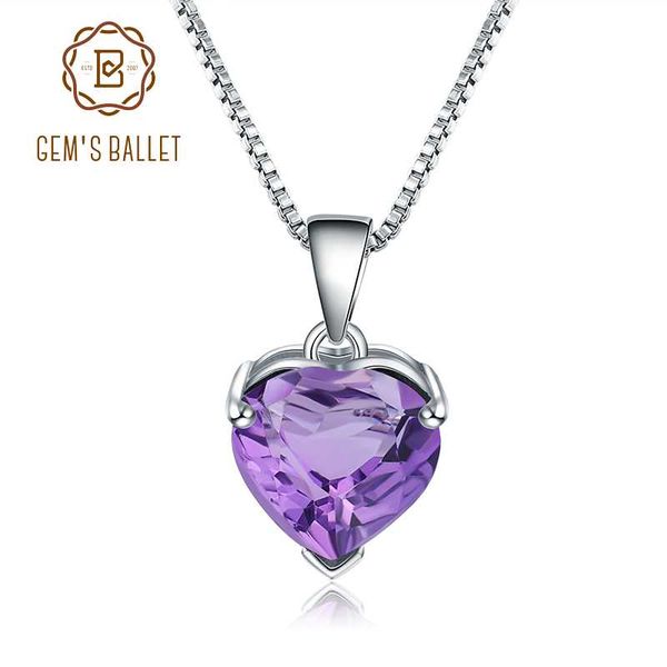 gem's ballet 3.34ct natural amethyst gemstone pendant 925 sterling silver love heart necklace for women wedding fine jewelry
gem's ballet 3.34ct natural amethyst gemstone pendant 925 sterling silver love heart necklace for women wedding fine jewelry