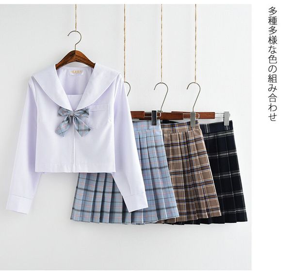 japanese long sleeves school girls student jk uniform kawaii sailor dress, Black;red
japanese long sleeves school girls student jk uniform kawaii sailor dress, Black;red