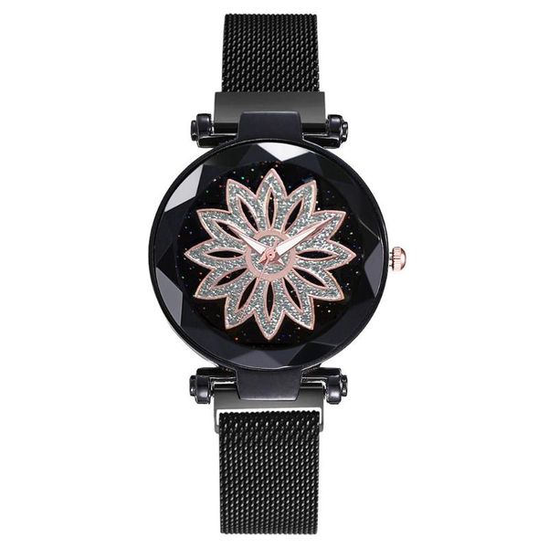 starry sky floral women watches stainless steel magnet buckle ladies quartz wrist watch elegant female watches montre, Slivery;brown
starry sky floral women watches stainless steel magnet buckle ladies quartz wrist watch elegant female watches montre, Slivery;brown
