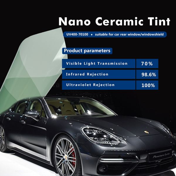 100x600cm 70%vlt 100%uv heat insulation self adhesive nano ceramic 96%ir heat rejection car window tinting vinyl
100x600cm 70%vlt 100%uv heat insulation self adhesive nano ceramic 96%ir heat rejection car window tinting vinyl