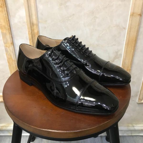 new fashion red bottom shoes greggo orlato flat patent leather genuine leather oxford shoes mens womens walking flats wedding party loafers, Black
new fashion red bottom shoes greggo orlato flat patent leather genuine leather oxford shoes mens womens walking flats wedding party loafers, Black