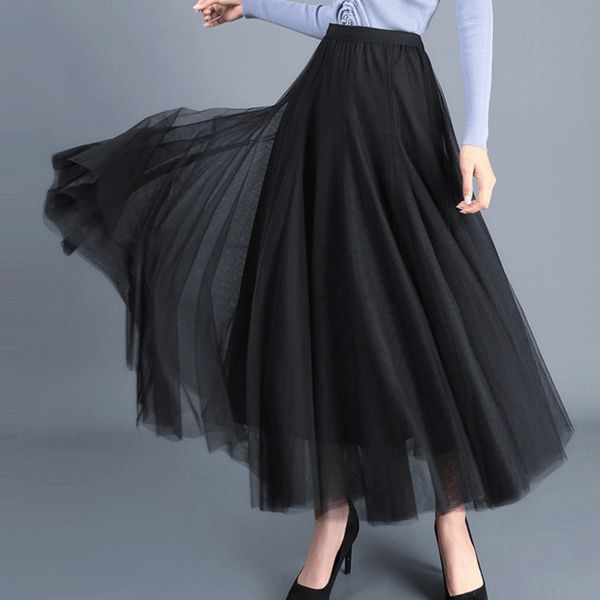 skirts women's mesh long skirt high elastic waist black pleated a line vintage tulle 2021, summer fashion casual maxi
skirts women's mesh long skirt high elastic waist black pleated a line vintage tulle 2021, summer fashion casual maxi