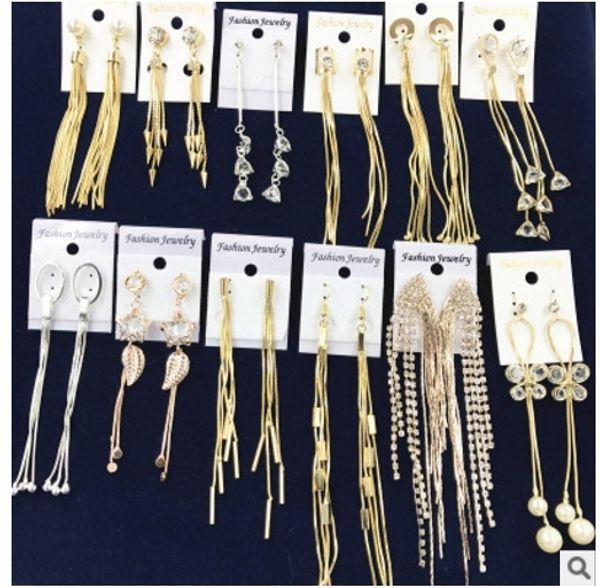 beautiful imitation rhinestone tassel earrings silver & gold flower women earrings korean style jewelry wholesale
beautiful imitation rhinestone tassel earrings silver & gold flower women earrings korean style jewelry wholesale