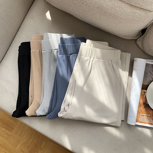girls summer beige knitted wide leg pants female trousers women casual high waist loose thin plus size pants for girls homewear, Black;white
girls summer beige knitted wide leg pants female trousers women casual high waist loose thin plus size pants for girls homewear, Black;white
