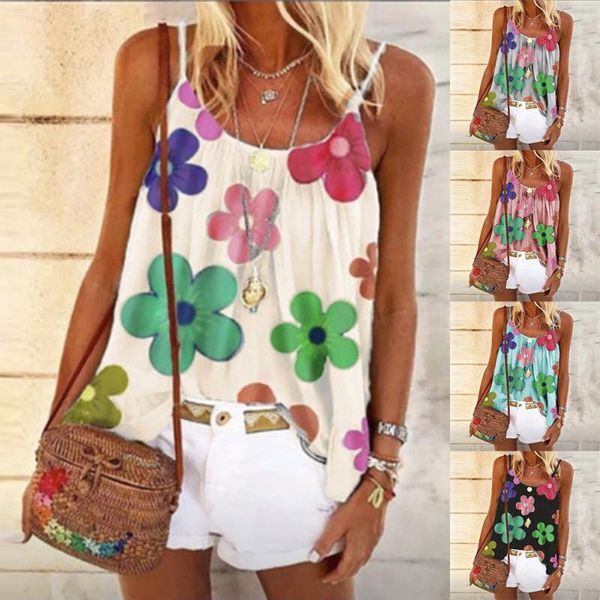 women's tanks & camis summer print for women 2021 casual ladies camisole tank crew neck sleeveless camisetas de mujer para verano d, White
women's tanks & camis summer print for women 2021 casual ladies camisole tank crew neck sleeveless camisetas de mujer para verano d, White