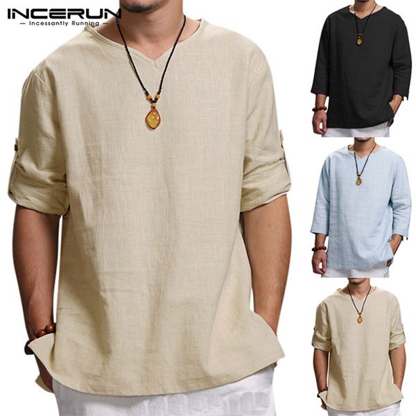 chinese style vintage mens shirts loose long sleeve loose cotton solid color spring camisa masculina 2020 male shirts s-5xl, White;black
chinese style vintage mens shirts loose long sleeve loose cotton solid color spring camisa masculina 2020 male shirts s-5xl, White;black