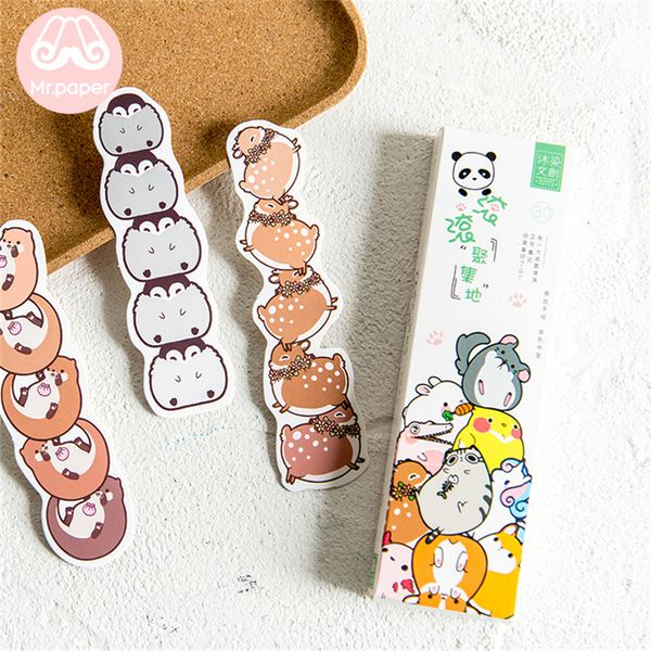 mr paper 30pcs/box kawaii cartoon animals irregular bookmarks for novelty book reading maker page paper bookmarks child gifts
mr paper 30pcs/box kawaii cartoon animals irregular bookmarks for novelty book reading maker page paper bookmarks child gifts