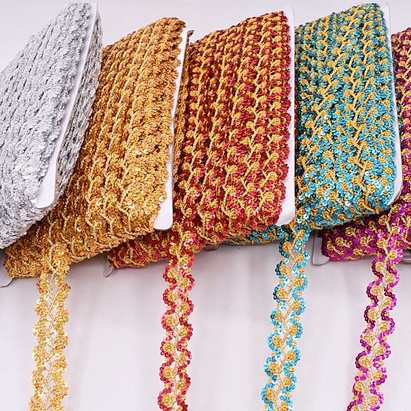 yackalasi sequined lace trims s wave striped 12 yds crochet braided band cosplay costumes appliqued sewing apparel ribbon 2.5cm, Pink;blue
yackalasi sequined lace trims s wave striped 12 yds crochet braided band cosplay costumes appliqued sewing apparel ribbon 2.5cm, Pink;blue