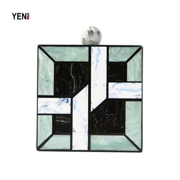 new brand fashion women evening bag plaid patchwork acrylic handbags luxury square party prom wedding bag casual vintage clutch
new brand fashion women evening bag plaid patchwork acrylic handbags luxury square party prom wedding bag casual vintage clutch