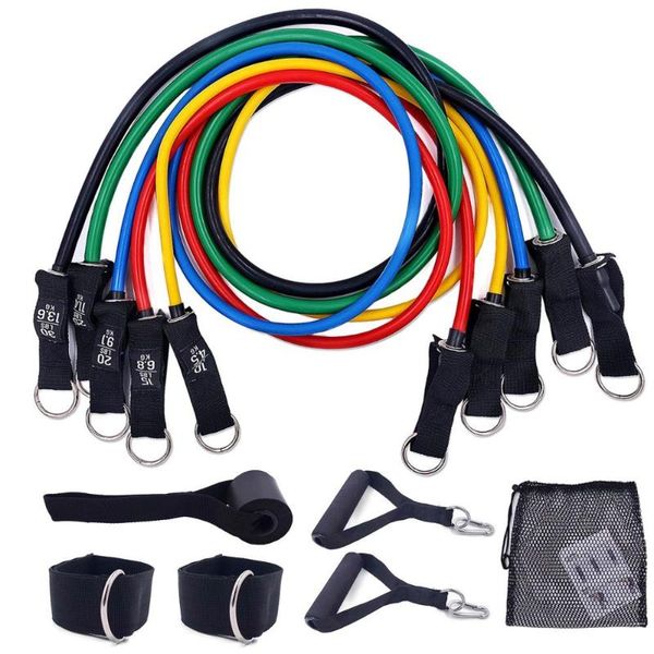 11 pcs latex resistance bands set exercise workout bands with handles door anchor ankle straps gym equipment for home training
11 pcs latex resistance bands set exercise workout bands with handles door anchor ankle straps gym equipment for home training