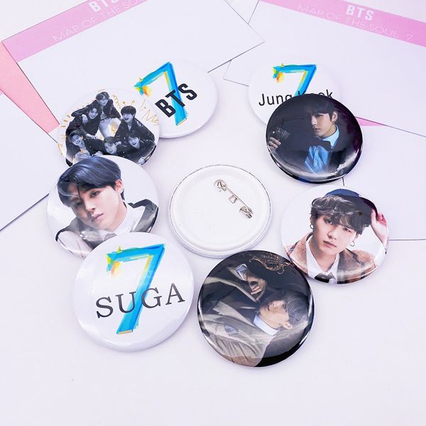 2 pcs kpop bangtan boys pin badge new pins brooch for clothes hat backpack decoration broche accessories 58mm, Gray
2 pcs kpop bangtan boys pin badge new pins brooch for clothes hat backpack decoration broche accessories 58mm, Gray