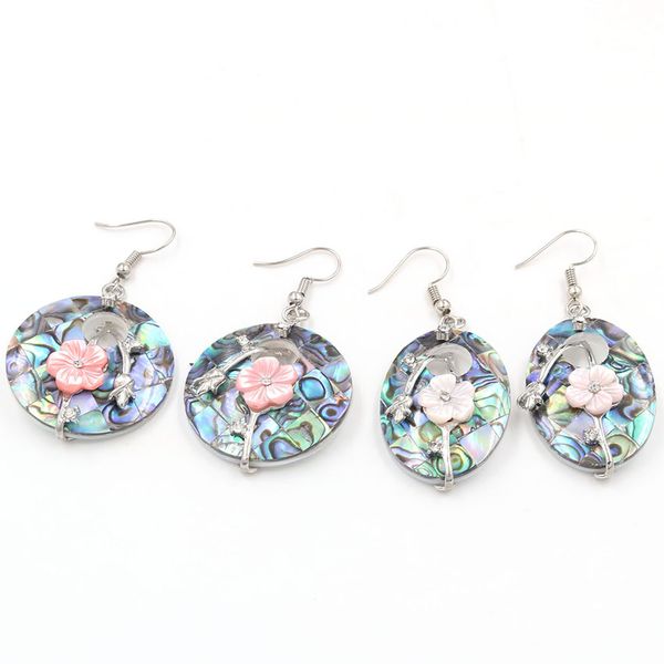 wholesale 5 pairs silver plated abalone shell with flower dangle earrings for women anniversary gift jewelry
wholesale 5 pairs silver plated abalone shell with flower dangle earrings for women anniversary gift jewelry