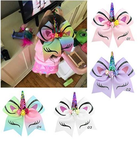 christmas children's unicorn hairclip sequin barrettes bow hairband girl hair ring kids party headwear presents 7inch
christmas children's unicorn hairclip sequin barrettes bow hairband girl hair ring kids party headwear presents 7inch