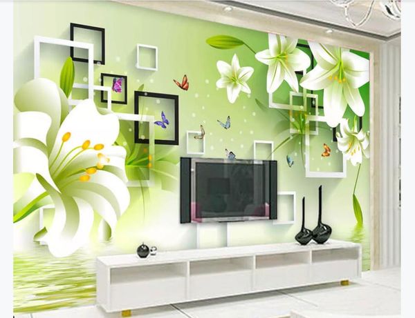 3d custom mural p wallpaper fresh green lily reflection 3d stereo tv background wall mural papel de parede
3d custom mural p wallpaper fresh green lily reflection 3d stereo tv background wall mural papel de parede
