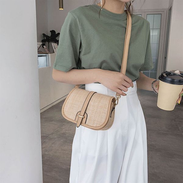 casual fashion 2019 women bag simple woven straw shoulder bag semi-circle saddle bandbag ladies square bucket
casual fashion 2019 women bag simple woven straw shoulder bag semi-circle saddle bandbag ladies square bucket