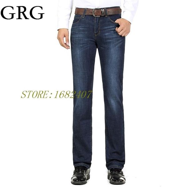 2016 men's autumn and winter heavyweight business casual straight jeans mid waist elastic long pants, Blue
2016 men's autumn and winter heavyweight business casual straight jeans mid waist elastic long pants, Blue