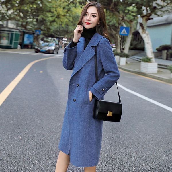 2019 new autumn and winter woolen coat women clothing loose long thick woolen parka female outerwear fashion wool jacket womens, Black
2019 new autumn and winter woolen coat women clothing loose long thick woolen parka female outerwear fashion wool jacket womens, Black