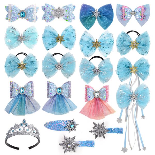 12 designs girls hair bow clips snow queen sequins hair rope gift barrettes hairbow hairpin baby headband accessories, Slivery;white
12 designs girls hair bow clips snow queen sequins hair rope gift barrettes hairbow hairpin baby headband accessories, Slivery;white