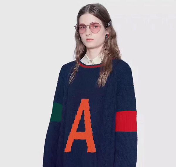 18fw a letter sweater casual blue wool sweater made in italy men women sweaters fashion gui g, White;black
18fw a letter sweater casual blue wool sweater made in italy men women sweaters fashion gui g, White;black