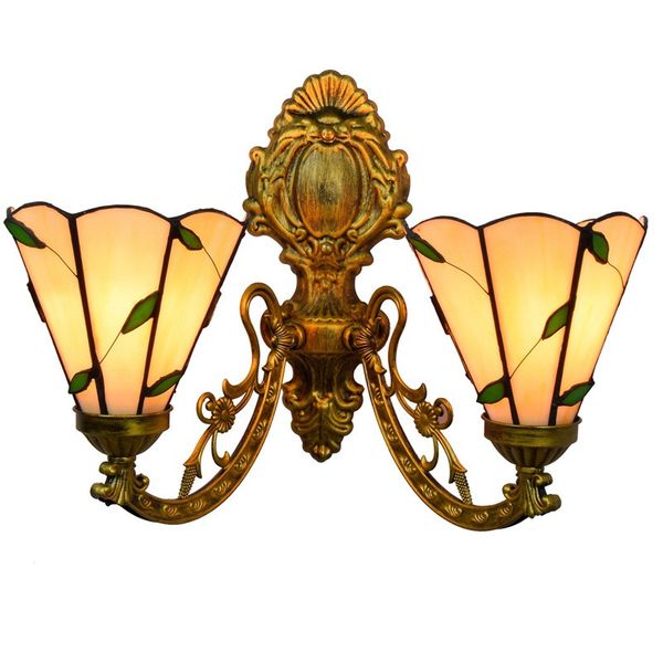 european corridor double-headed wall lamps american creative painted living room warm colored leaf glass lamp tf010
european corridor double-headed wall lamps american creative painted living room warm colored leaf glass lamp tf010