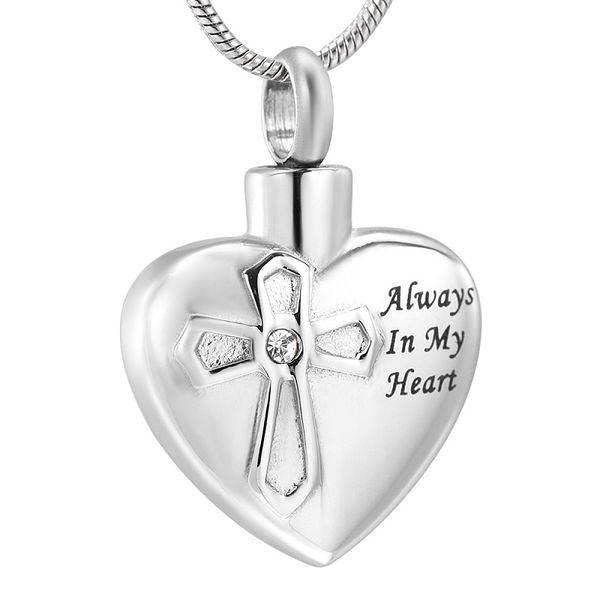 ijd12442 always in my heart crystal cross stainless steel cremation silver pendant for ashes urn memorial souvenir necklace jewelry
ijd12442 always in my heart crystal cross stainless steel cremation silver pendant for ashes urn memorial souvenir necklace jewelry