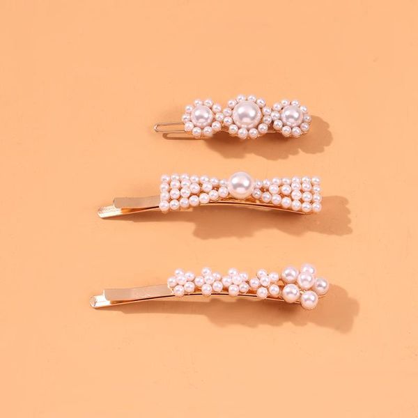 f1883 europe and america new style pearl barrettes girl's sweet minimalist version of hair accessories ins fairy-style long clip, Brown
f1883 europe and america new style pearl barrettes girl's sweet minimalist version of hair accessories ins fairy-style long clip, Brown