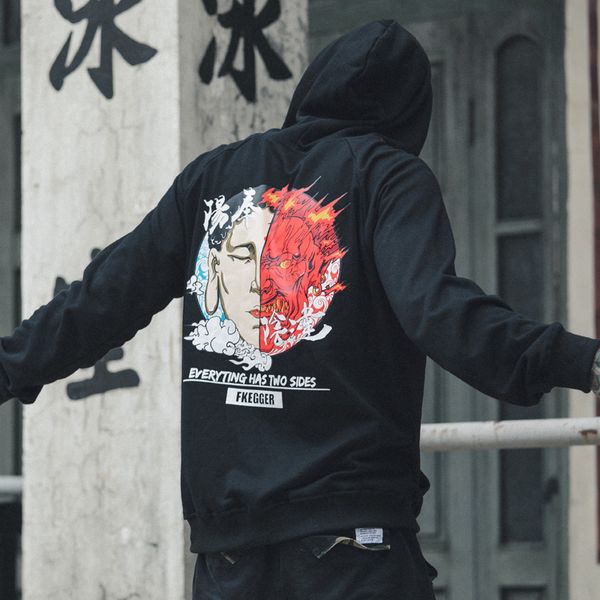 men spring face hoody high street cotton print hoodies autumn harajuku hip-hop devil's jumper, Black
men spring face hoody high street cotton print hoodies autumn harajuku hip-hop devil's jumper, Black