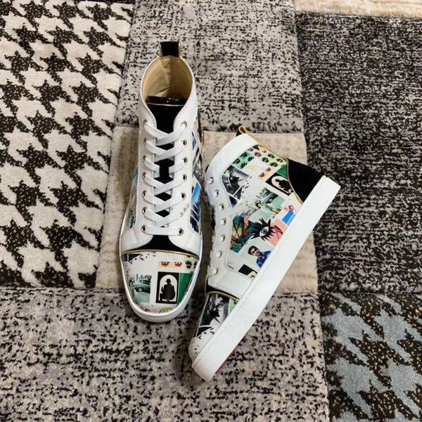 2019 paris fashion designer sneakers red bottom shoe collage patent leather luxury casual shoes for men women party wedding spikes sneaker, Black
2019 paris fashion designer sneakers red bottom shoe collage patent leather luxury casual shoes for men women party wedding spikes sneaker, Black