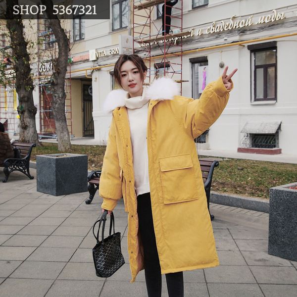 2019 winter cotton cotton-padded clothes girls long fund self-cultivation thickening down cotton suit-dress loose coat, Black
2019 winter cotton cotton-padded clothes girls long fund self-cultivation thickening down cotton suit-dress loose coat, Black