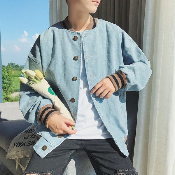 autumn cowboy men denim jacket coat spring streetwear hip hop loose sweatshirt college clothes chaqueta hombre baseball uniform, Black;brown
autumn cowboy men denim jacket coat spring streetwear hip hop loose sweatshirt college clothes chaqueta hombre baseball uniform, Black;brown