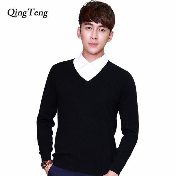 classic men's cashmere sweaters 2017 pure color v neck wool casual pullover sweater mens winter sweaters long sleeve, White;black
classic men's cashmere sweaters 2017 pure color v neck wool casual pullover sweater mens winter sweaters long sleeve, White;black