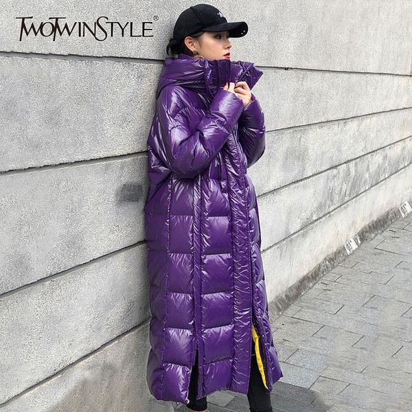 twotwinstyle korean women's parkas turtleneck long sleeve oversized straight warm thick cotton coats female 2019 winter fashion, Black
twotwinstyle korean women's parkas turtleneck long sleeve oversized straight warm thick cotton coats female 2019 winter fashion, Black