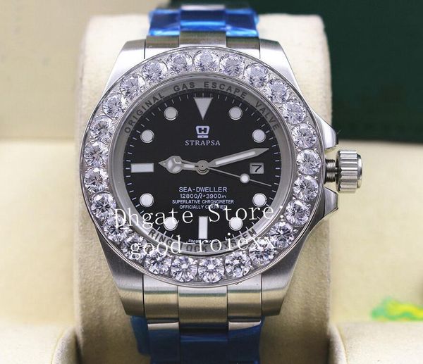 luxury men's automatic watches mens mechanical 2813 sapphire diamond bezel watch men full steel dive sea sport dweller 126660 wristwatc, Slivery;brown
luxury men's automatic watches mens mechanical 2813 sapphire diamond bezel watch men full steel dive sea sport dweller 126660 wristwatc, Slivery;brown