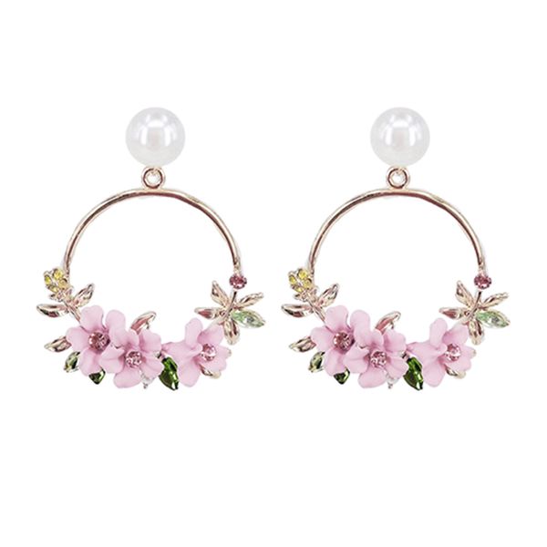 woman circle eardrop elegant alloy flower exquisite earrings fabala ear studs pearl jewelry, Silver
woman circle eardrop elegant alloy flower exquisite earrings fabala ear studs pearl jewelry, Silver