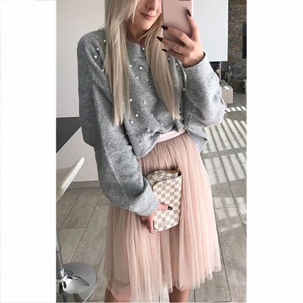 women's sweaters full winter women fashion pearl round neck long sleeve soft pullovers loose knitted female jumper sj3710v, White;black
women's sweaters full winter women fashion pearl round neck long sleeve soft pullovers loose knitted female jumper sj3710v, White;black