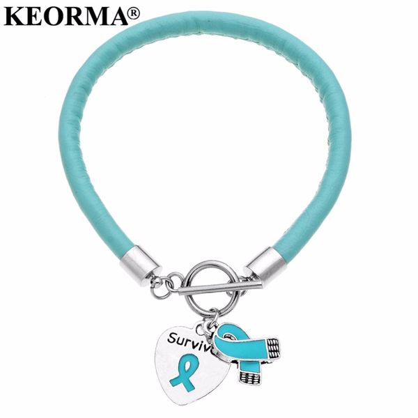 keorma new products stainless steel ot buckle silver heart-shaped engraved letter survivor and ribbon charm bracelets for women, White
keorma new products stainless steel ot buckle silver heart-shaped engraved letter survivor and ribbon charm bracelets for women, White