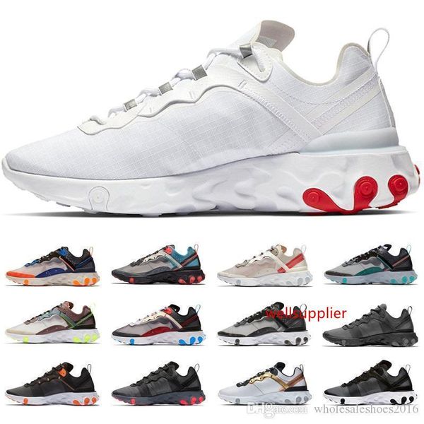 2019 react element 55 87 running shoes men women white black blue desert sand mens designer trainer sports sneakers size 36-45
2019 react element 55 87 running shoes men women white black blue desert sand mens designer trainer sports sneakers size 36-45