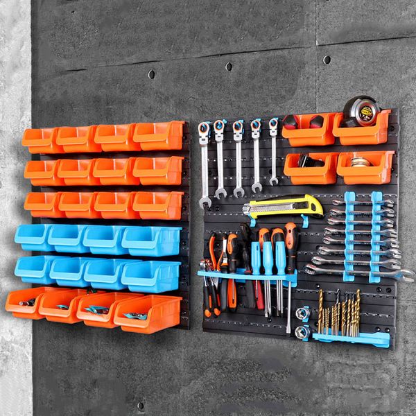 wall-mounted storage box tool parts garage unit shelves plastic tool case hardware rack organize box abs
wall-mounted storage box tool parts garage unit shelves plastic tool case hardware rack organize box abs