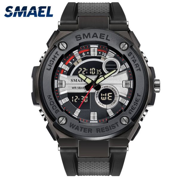 new smael christmas men's military clocks quartz sports watch luxury male watches digital watch 1625water sport, Slivery;brown
new smael christmas men's military clocks quartz sports watch luxury male watches digital watch 1625water sport, Slivery;brown