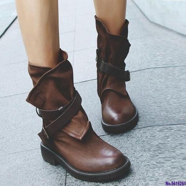ladies shoes autumn winter pu leather mid calf boots women platform motorcycle boots plus size botas mujer chaussures femme, Black
ladies shoes autumn winter pu leather mid calf boots women platform motorcycle boots plus size botas mujer chaussures femme, Black