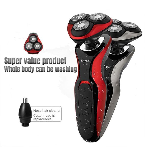 2019 three heads electric shaver 4d smart multi-function hair beard razor rechargeable washable for male 
2019 three heads electric shaver 4d smart multi-function hair beard razor rechargeable washable for male