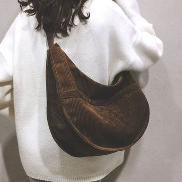 casual women bag fashion corduroy shoulder bag for women 2019 new large-capacity messenger pure black crescent
casual women bag fashion corduroy shoulder bag for women 2019 new large-capacity messenger pure black crescent