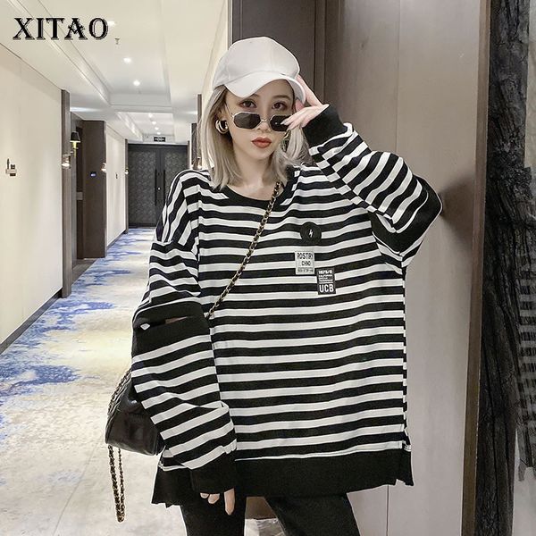xitao patchwork hollow out striped t shirt plus size women clothes fashion loose casual pullover full sleeve t shirt dmy1752, White
xitao patchwork hollow out striped t shirt plus size women clothes fashion loose casual pullover full sleeve t shirt dmy1752, White