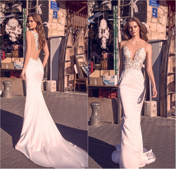2020 mermaid wedding dresses sheer jewel neck lace appliques elegant beach wedding dress custom made country bridal gowns robes de mariée, White
2020 mermaid wedding dresses sheer jewel neck lace appliques elegant beach wedding dress custom made country bridal gowns robes de mariée, White