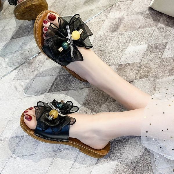 beach shoes low slippers flat butterfly-knot slides shose women sabot rubber tpr fashion pu shoes woman 2020, Black
beach shoes low slippers flat butterfly-knot slides shose women sabot rubber tpr fashion pu shoes woman 2020, Black