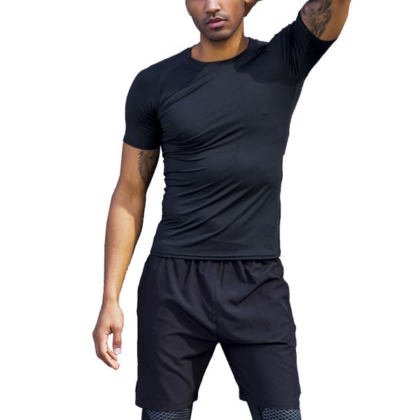 new men's summer running sports basketball trainning fitness suit fast-drying short-sleeved outdoor tight garment sport wear, Black;blue
new men's summer running sports basketball trainning fitness suit fast-drying short-sleeved outdoor tight garment sport wear, Black;blue