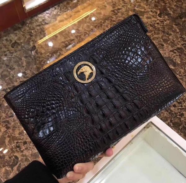handmade crocodile leather mens brief purse clutches handbag eagle metal designer lux men clutch bags hombre
handmade crocodile leather mens brief purse clutches handbag eagle metal designer lux men clutch bags hombre
