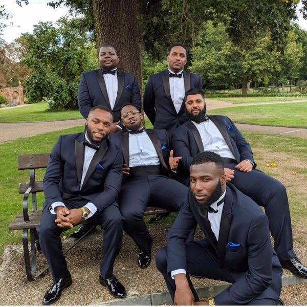one button navy blue groom tuxedos lapel groomsmen mens suits blazers (jacket+pants+tie) w:705, White;black
one button navy blue groom tuxedos lapel groomsmen mens suits blazers (jacket+pants+tie) w:705, White;black