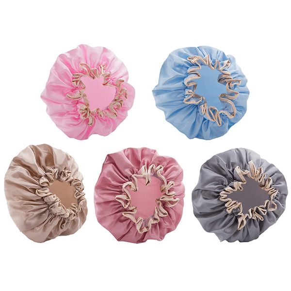 popular double shower cap female waterproof hat bathing long hair bathing headgear hair cover anti-fume dry hair cap household bathroo
popular double shower cap female waterproof hat bathing long hair bathing headgear hair cover anti-fume dry hair cap household bathroo